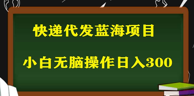 （5573期）2023最新蓝海快递代发项目，小白零成本照抄也能日入300+（附开户渠道）-创奇社