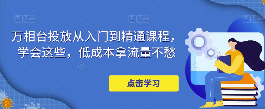 （4920期）万相台投放·新手到精通课程，学会这些，低成本拿流量不愁！-创奇社