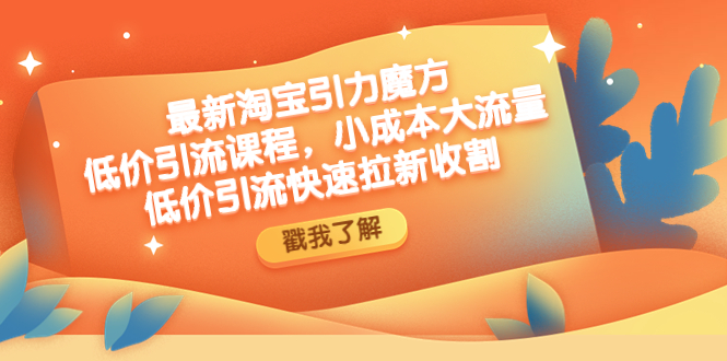 （4708期）最新淘宝引力魔方低价引流实操：小成本大流量，低价引流快速拉新收割-创奇社