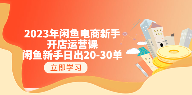 （6470期）2023年闲鱼电商新手开店运营课：闲鱼新手日出20-30单（18节-实战干货）-创奇社