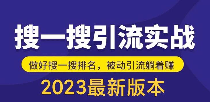 （5643期）外面收费980的最新公众号搜一搜引流实训课，日引200+-创奇社 - AI前沿·副业变现·资源教程！