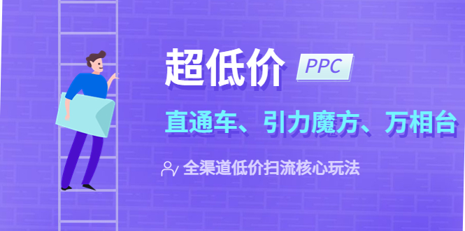 （5659期）2023超低价·ppc—“直通车、引力魔方、万相台”全渠道·低价扫流核心玩法-创奇社