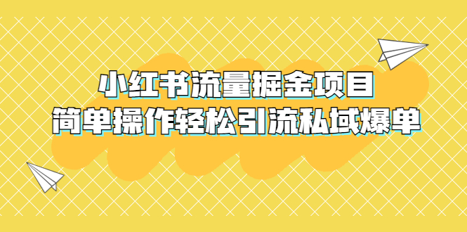 （5451期）外面收费398小红书流量掘金项目，简单操作轻松引流私域爆单-创奇社