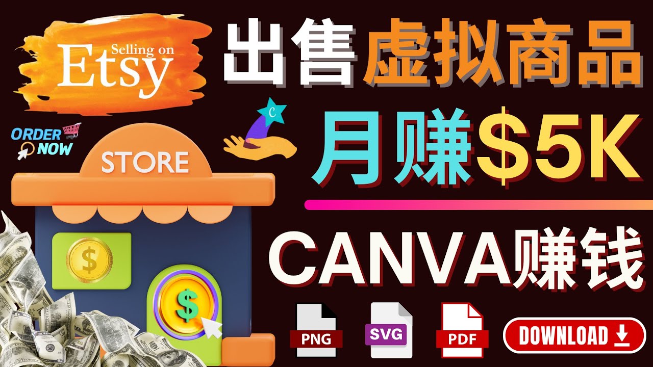 （4243期）通过Etsy出售Canva模板，操作简单，收益高，月赚5000美元-创奇社 - AI前沿·副业变现·资源教程！