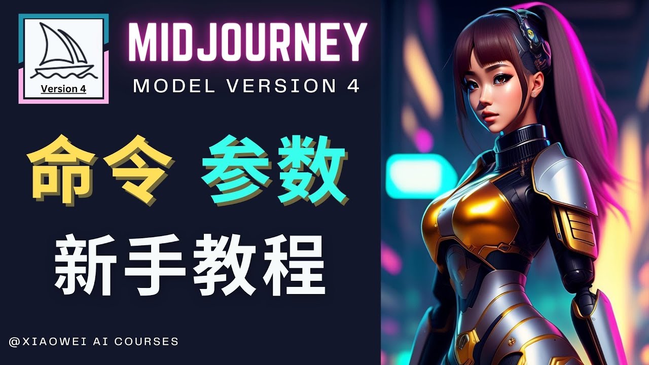 （4873期）Midjourney新手入门教程，轻松创作顶级图像，命令参数-新手教程-创奇社