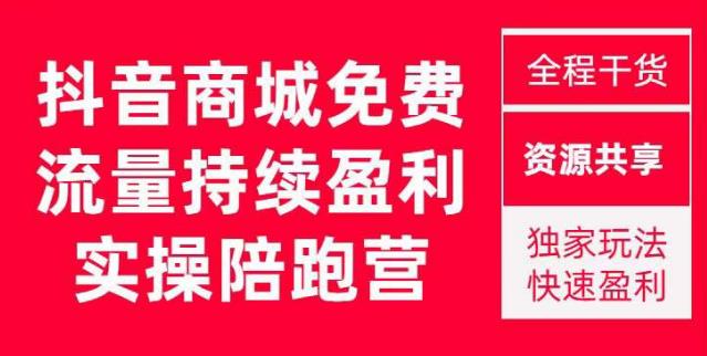 抖音商城搜索持续盈利陪跑成长营，抖音商城搜索从0-1、从1到10的全面解决方案-创奇社 - AI前沿·副业变现·资源教程！