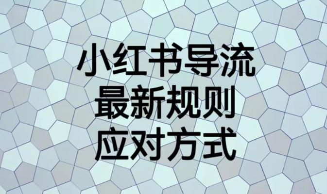 小红书导流最新规则应对方式【揭秘】-创奇社 - AI前沿·副业变现·资源教程！
