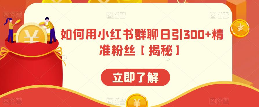 如何用小红书群聊日引300+精准粉丝【揭秘】-创奇社 - AI前沿·副业变现·资源教程！