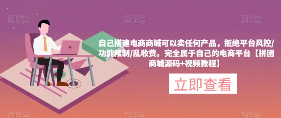 自己搭建电商商城可以卖任何产品，完全属于自己的电商平台【拼团商城源码+视频教程】-1