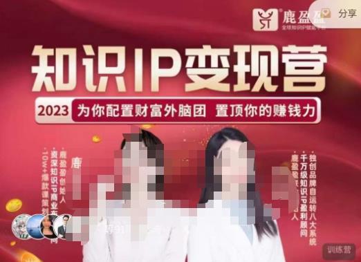 鹿盈盈-知识IP变现实操营，​普通人可复制的知识产品落地实操课，​带你打通知识IP变现底层逻辑-创奇社 - AI前沿·副业变现·资源教程！
