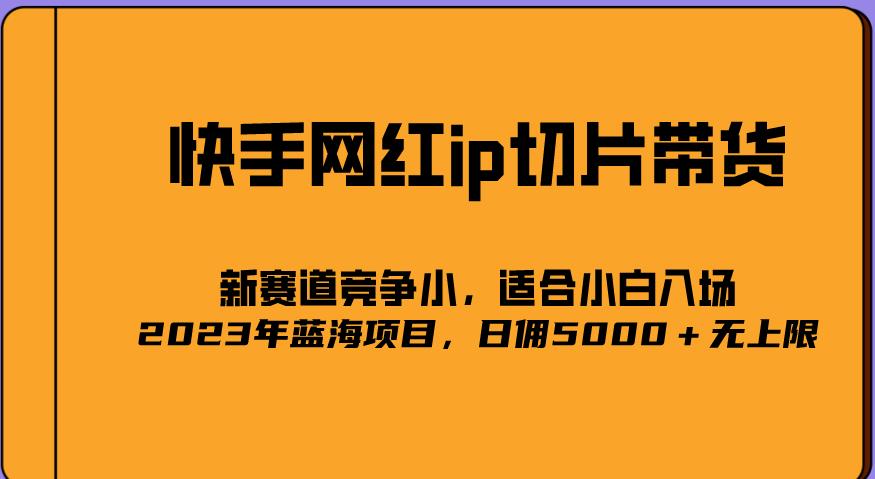 2023爆火的快手网红IP切片，号称日佣5000＋的蓝海项目，二驴的独家授权-创奇社 - AI前沿·副业变现·资源教程！