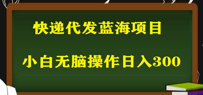 2023最新蓝海快递代发项目，小白零成本照抄也能日入300+-1