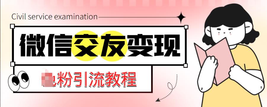 微信交友变现项目，吸引全网LSP男粉精准变现，小白也能轻松上手，日入500+-1