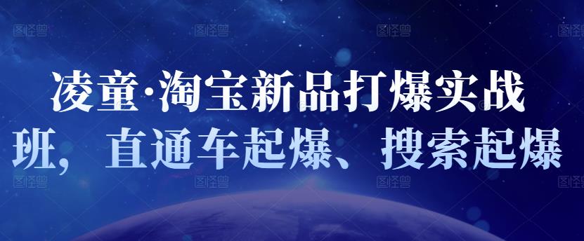 凌童·淘宝新品打爆实战班，直通车起爆、搜索起爆-创奇社 - AI前沿·副业变现·资源教程！