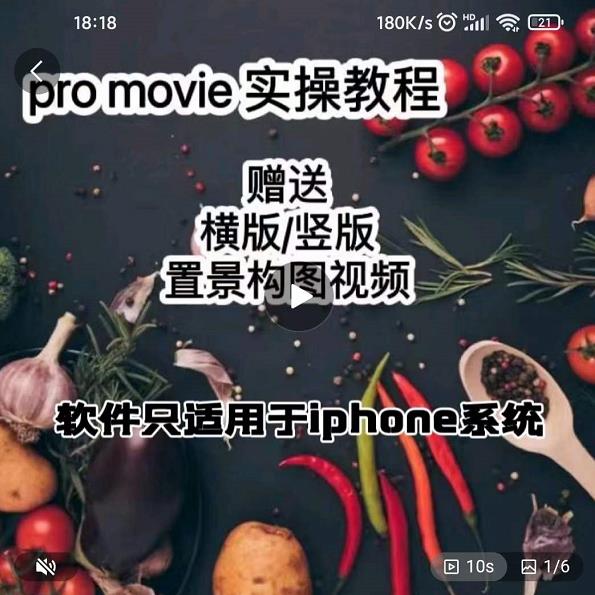 漆十二美食摄影，25​节promovie实操高手课节-创奇社 - AI前沿·副业变现·资源教程！