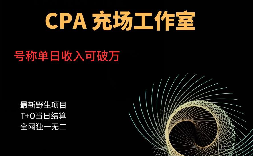 cpa充场工作室，号称单日收入10000+（揭秘）-创奇社 - AI前沿·副业变现·资源教程！