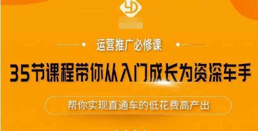35节课程带你从入门成长为资深车手，让系统学习直通车成为可能，帮你实现直通车的低花费高产出-创奇社 - AI前沿·副业变现·资源教程！