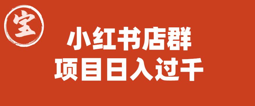 宝哥小红书店群项目，日入过千（图文教程）【揭秘】-创奇社 - AI前沿·副业变现·资源教程！