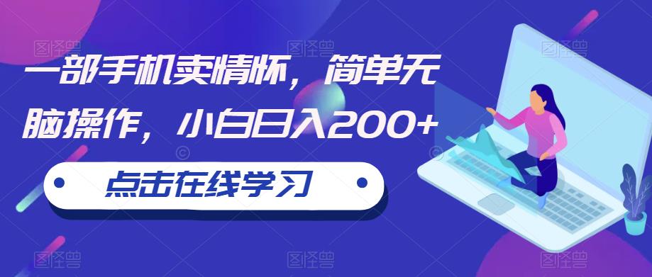 一部手机卖情怀，简单无脑操作，小白日入200+【揭秘】-1