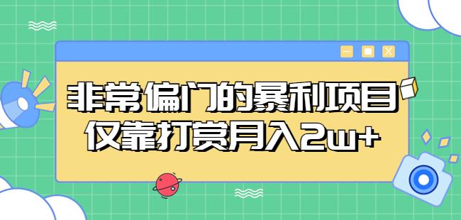 非常偏门的暴利项目，仅靠打赏月入2w+-1