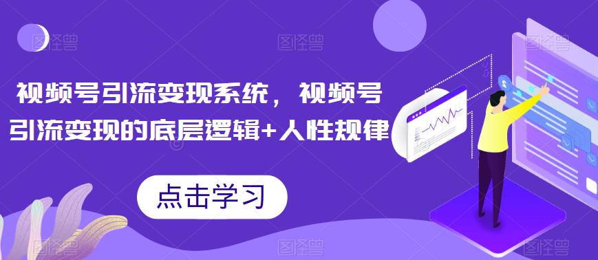 视频号引流变现系统，视频号引流变现的底层逻辑+人性规律-创奇社 - AI前沿·副业变现·资源教程！