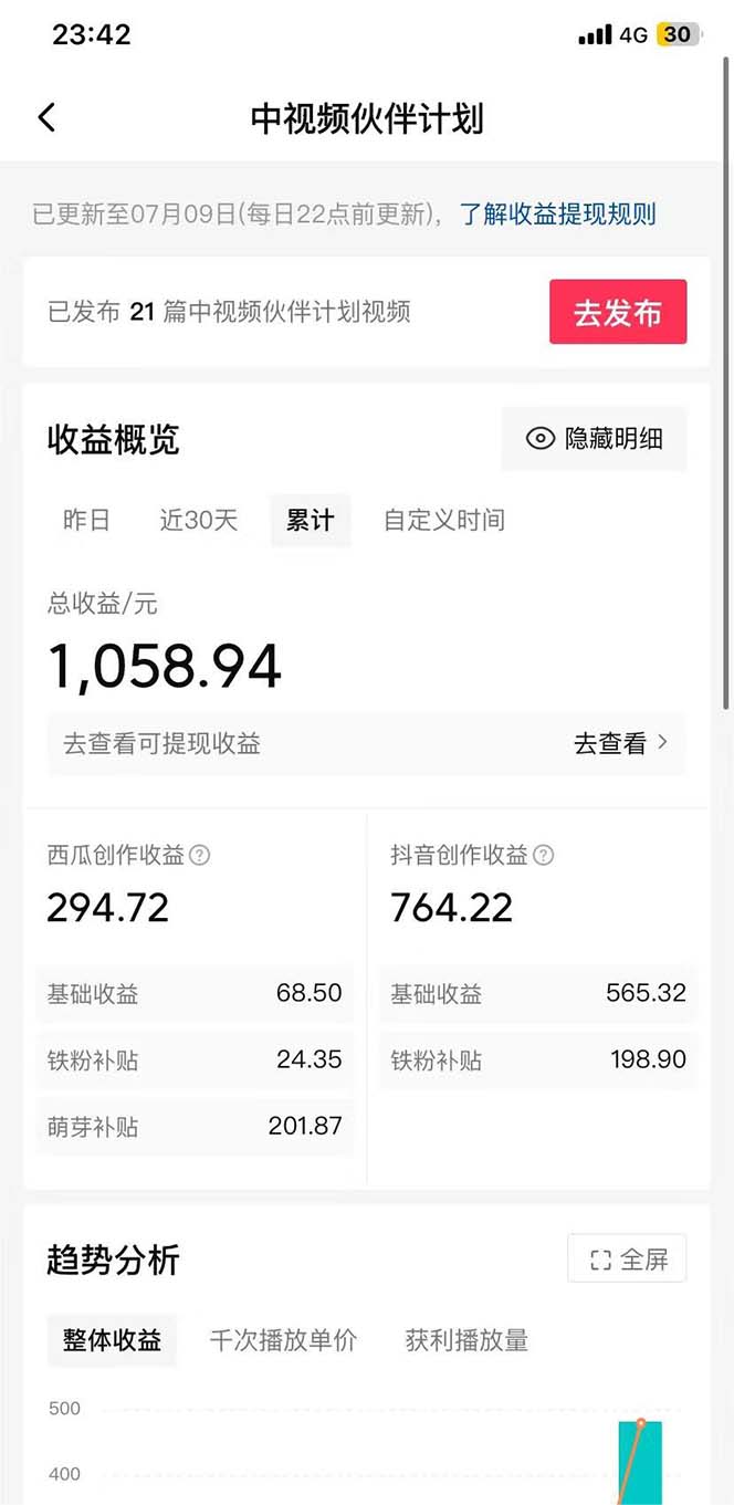 （6948期）小白轻松日入100-1000，中视频蓝海计划，保姆式教学，任何人都能做到！-2