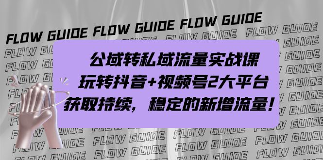 （7064期）公域转私域流量实战课，玩转抖音+视频号2大平台，获取持续，稳定的新增流量-创奇社