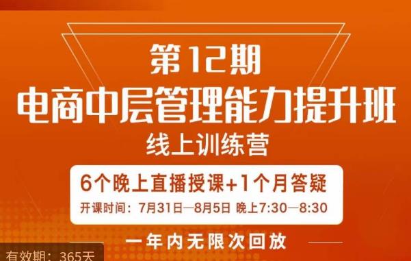 陈少珊·电商中层管理能力提升班，学习对象-电商公司各个岗位的主管，20人人以内的电商公司老板-创奇社 - AI前沿·副业变现·资源教程！