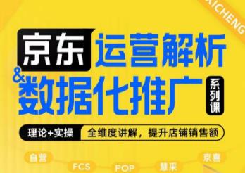 京东运营解析与数据化推广系列课，全维度讲解京东运营逻辑+数据化推广提升店铺销售额-创奇社 - AI前沿·副业变现·资源教程！