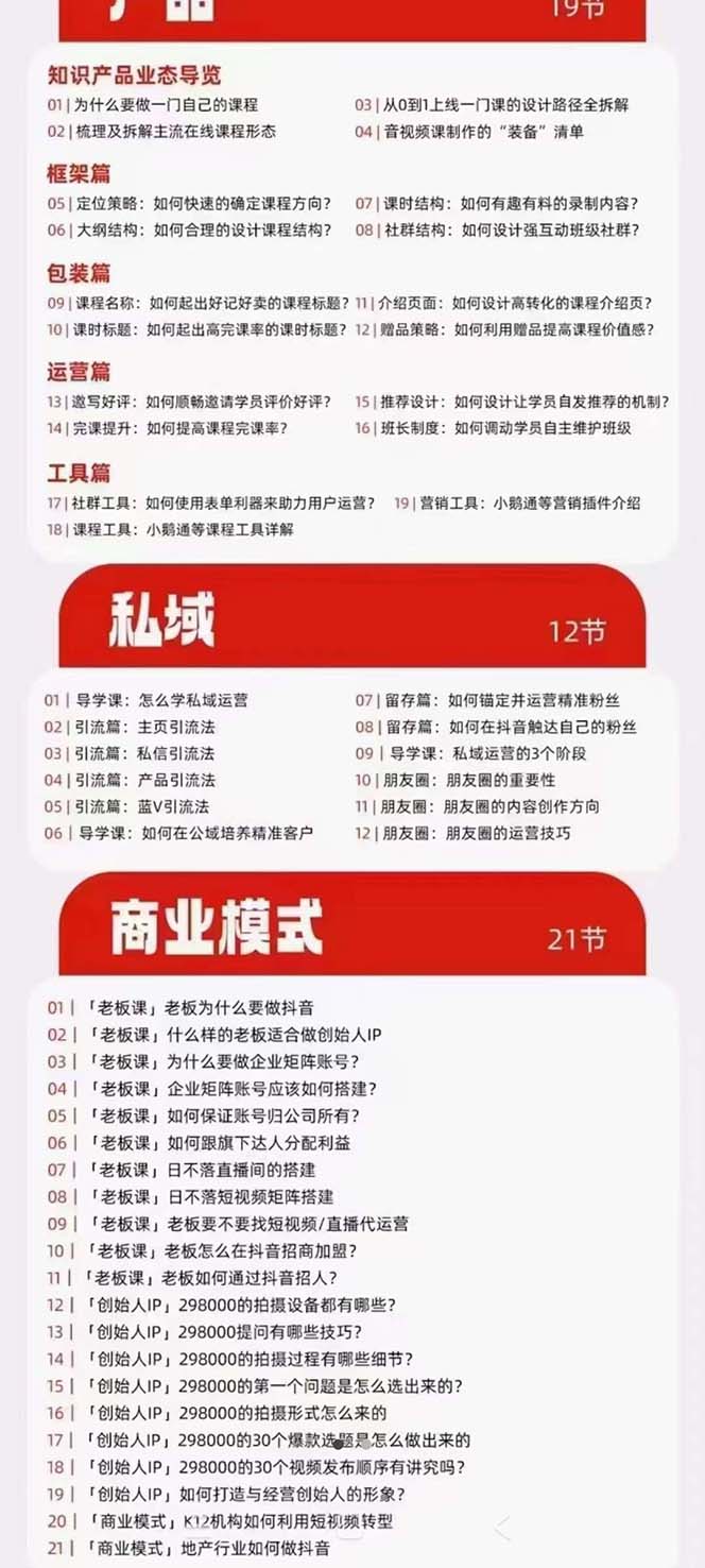（7129期）网红校长·短视频IP变现通关秘笈：短视频篇+直播篇+产品篇+私域篇+商业模式-4
