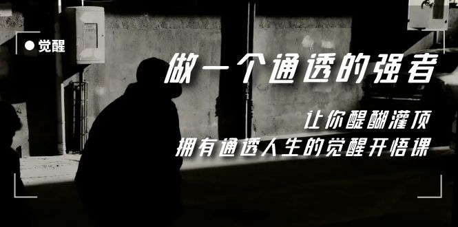 （7696期）觉醒-做一个通透强者，让你醍醐灌顶，拥有通透人生，掌握强大的秘密-创奇社
