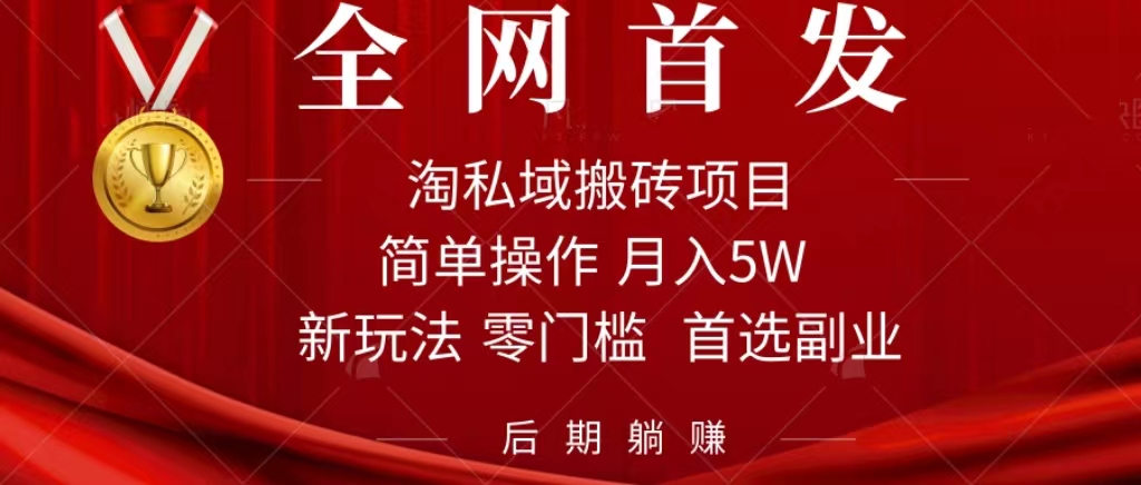 （7473期）淘私域搬砖项目，利用信息差月入5W，每天无脑操作1小时，后期躺赚-创奇社