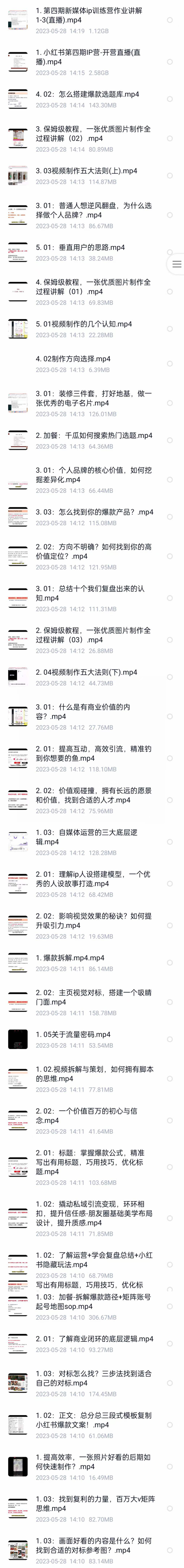（7413期）自媒体-成长IP训练营【第4期】：带你从0到1跑通小红书-闭环（39节）-2