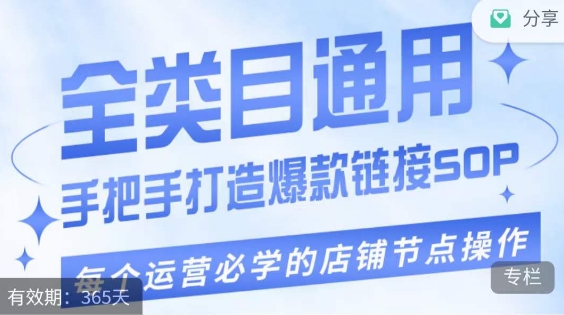 单品爆款打造实操运营，单品爆款从“0”-“1”手把手演练运营步骤-创奇社 - AI前沿·副业变现·资源教程！