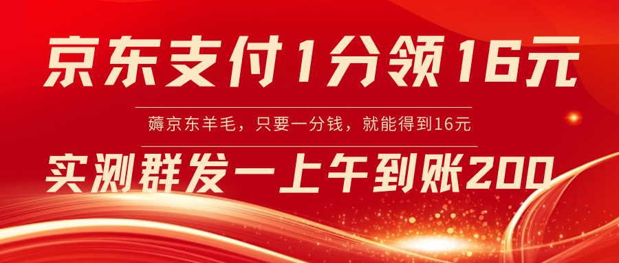 （8678期）京东支付1分得16元实操到账200-创奇社