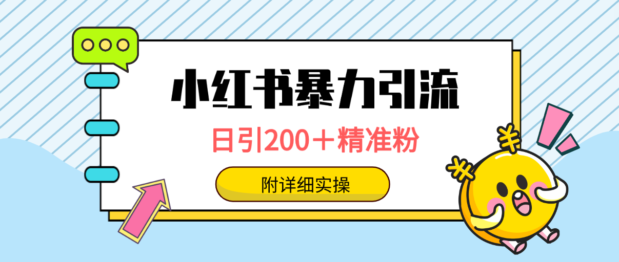 （9582期）小红书暴力引流大法，日引200＋精准粉，一键触达上万人，附详细实操-创奇社