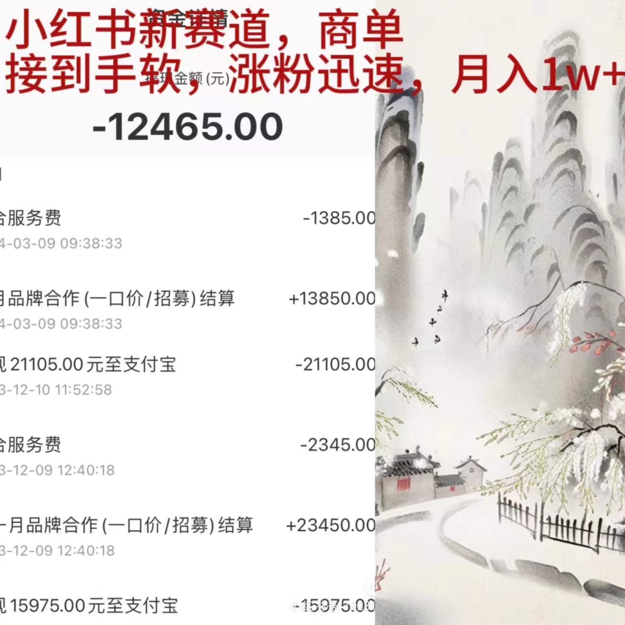 （9476期）小红书新赛道，商单接到手软，涨粉迅速，月入1w+-创奇社