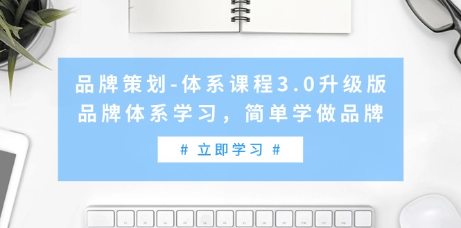 （9284期）品牌策划-体系课程3.0升级版，品牌体系学习，简单学做品牌（高清无水印）-创奇社