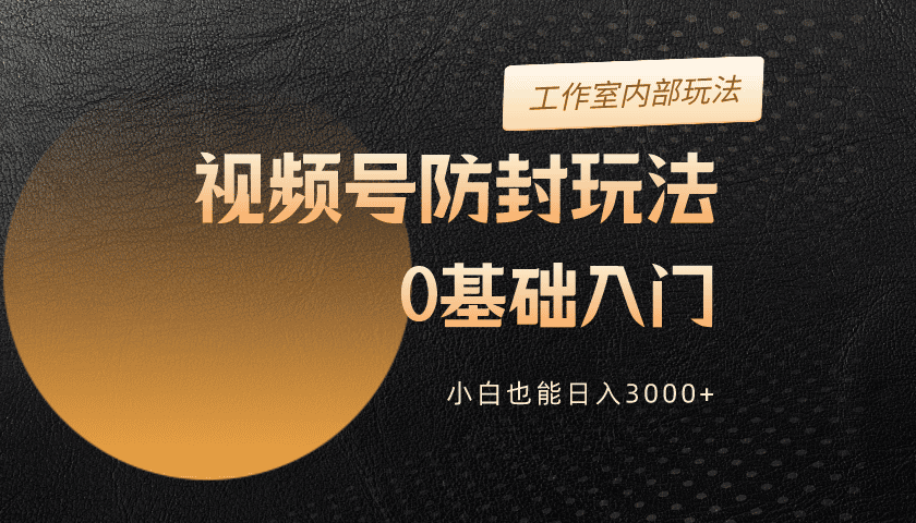 （10107期）2024视频号升级防封玩法，零基础入门，小白也能日入3000+-创奇社