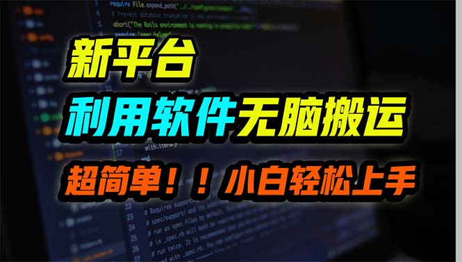 （9745期）新平台用软件无脑搬运，月赚10000+，小白也能轻松上手-创奇社
