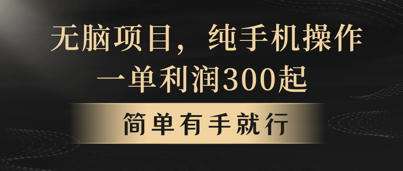 （10589期）无脑项目，一单几百块，轻松月入5w+，看完就能直接操作-创奇社