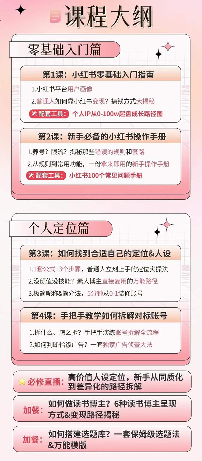 （10666期）小红书特训营12期：从定位 到起号、到变现全路径带你快速打通爆款任督二脉-2