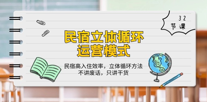 （10284期）民宿 立体循环运营模式：民宿高入住效率，立体循环方法，只讲干货（32节）-创奇社