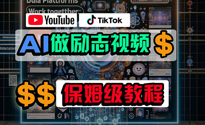 （10520期）利用AI制作励志视频，在YouTube和TikTok赚钱，小白可做（附工具）-创奇社