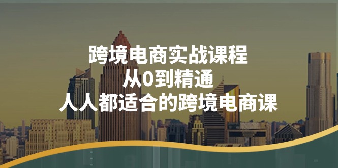 （11183期）跨境电商实战课程：从0到精通，人人都适合的跨境电商课（14节课）-创奇社
