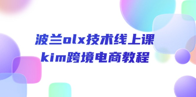 （10967期）波兰olx 技术线上课，kim跨境电商教程-创奇社