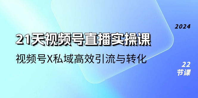 （10966期）21天-视频号直播实操课，视频号X私域高效引流与转化（22节课）-创奇社