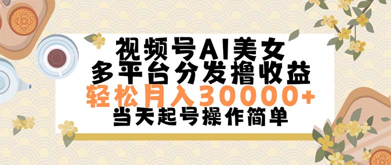 （11684期）视频号AI美女，轻松月入30000+,操作简单轻松上手-创奇社