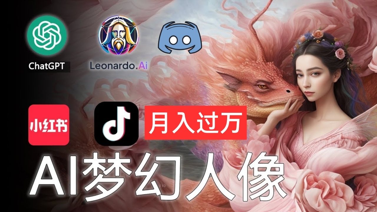 （11575期）AI摄影梦幻人像：零基础也能月入过万的秘密-创奇社
