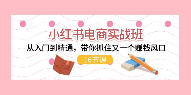 （11533期）小红书电商实战班，从入门到精通，带你抓住又一个赚钱风口（16节）-创奇社